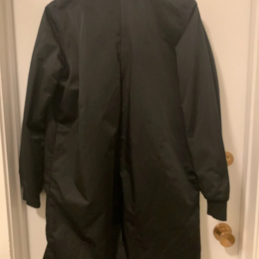 Long Levi Strauss coat with leopard lining! - Picture 3 of 5